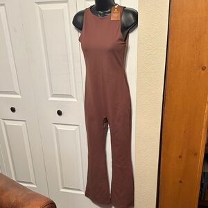 ReoRia | NWT Coffee Sleeveless Jumpsuit - Women’s Medium